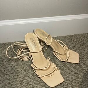 Cape Robbin Women's Cream Strappy Sandals